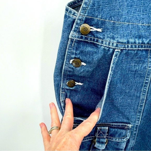 Disney Cargo-Style Overalls - Size Medium - Adjustable Straps - Blue - Picture 5 of 14